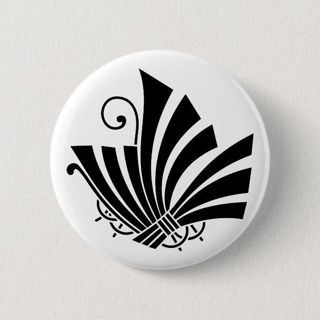 Badge Rond 5 Cm papillon noshi (Devant)