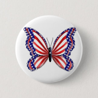 Badge Rond 5 Cm Papillon patriotique