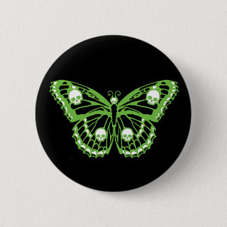 Badge Rond 5 Cm Papillon toxique