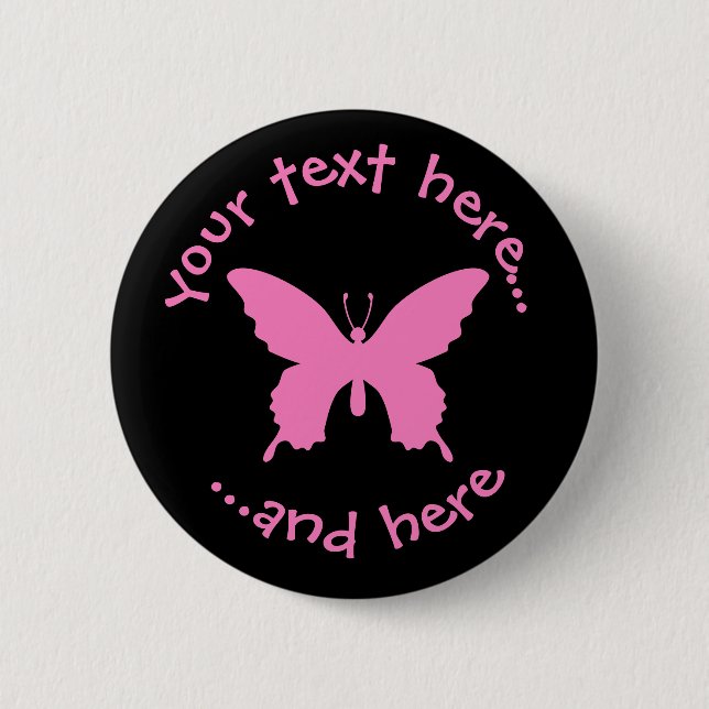 Badge Rond 5 Cm Papillon Ulysse (Devant)