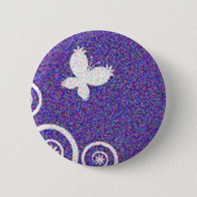 Badge Rond 5 Cm Papillons (Devant)