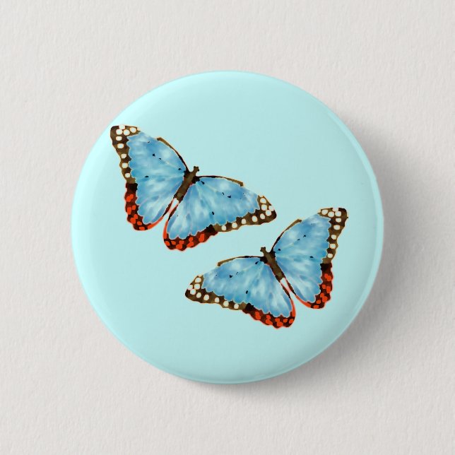 Badge Rond 5 Cm Papillons Artsy (Devant)