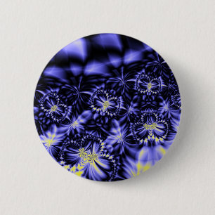 Badge Rond 5 Cm Papillons bleus