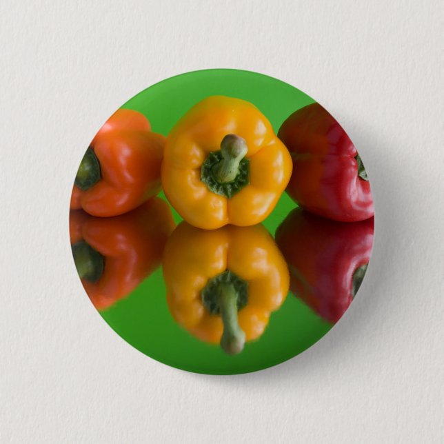 Badge Rond 5 Cm paprika coloré (Devant)