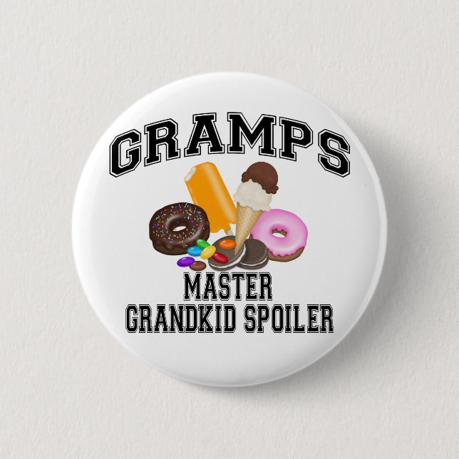 Badge Rond 5 Cm Papy Révélateur de Petit-enfant (Devant)