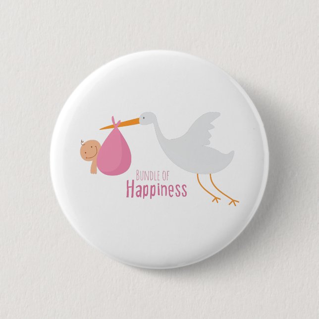 Badge Rond 5 Cm Paquet de bonheur (Devant)