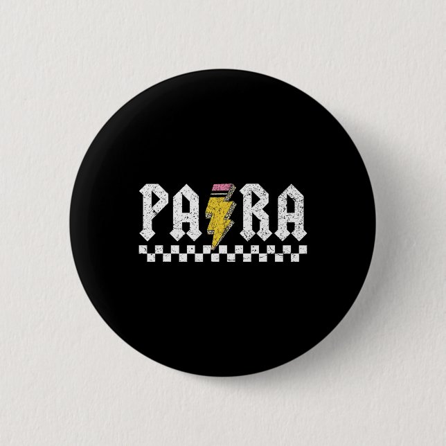 Badge Rond 5 Cm Para Squad Paraprofessionnel Para Enseignant  (Devant)