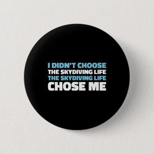 Badge Rond 5 Cm Parachutiste Ciel - Surfage Parachutisme Skydiving