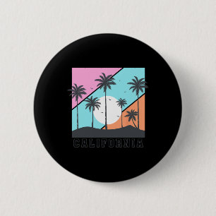 Badge Rond 5 Cm Paradis de la plage du soleil d'été Californie Par
