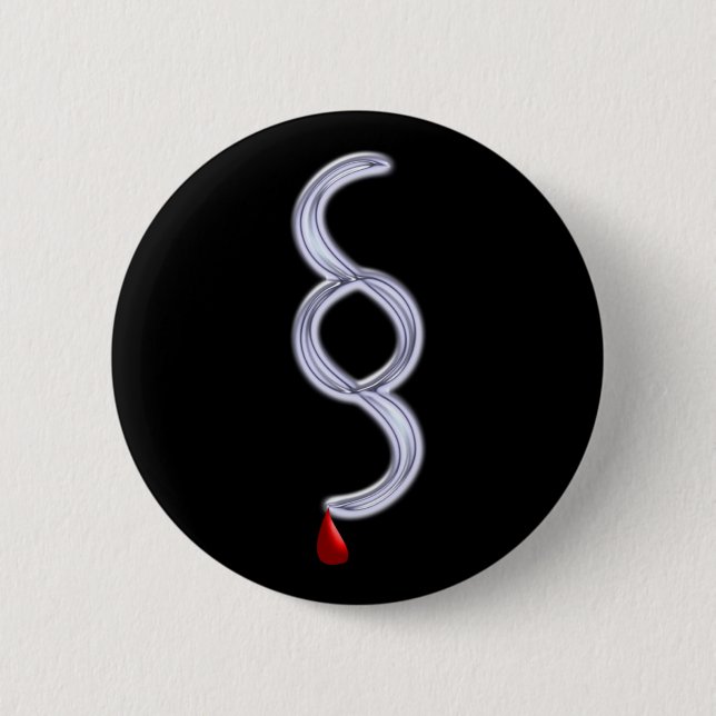 Badge Rond 5 Cm paragraphe Gesetz Blut Blutstropfen (Devant)
