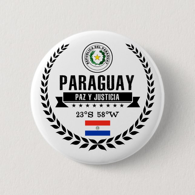 Badge Rond 5 Cm Paraguay (Devant)