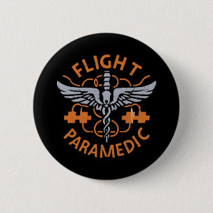 Badge Rond 5 Cm paramédical de vol