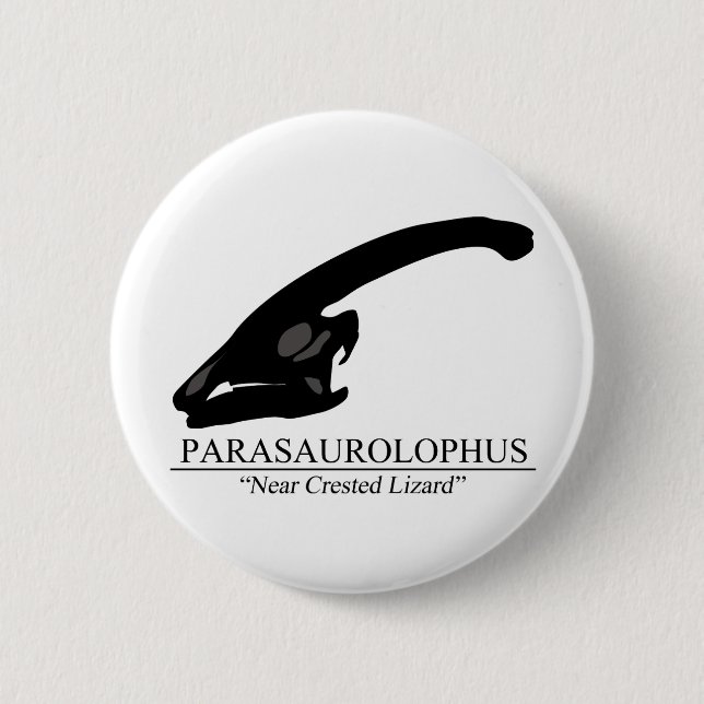 Badge Rond 5 Cm Parasaurolophus (Devant)