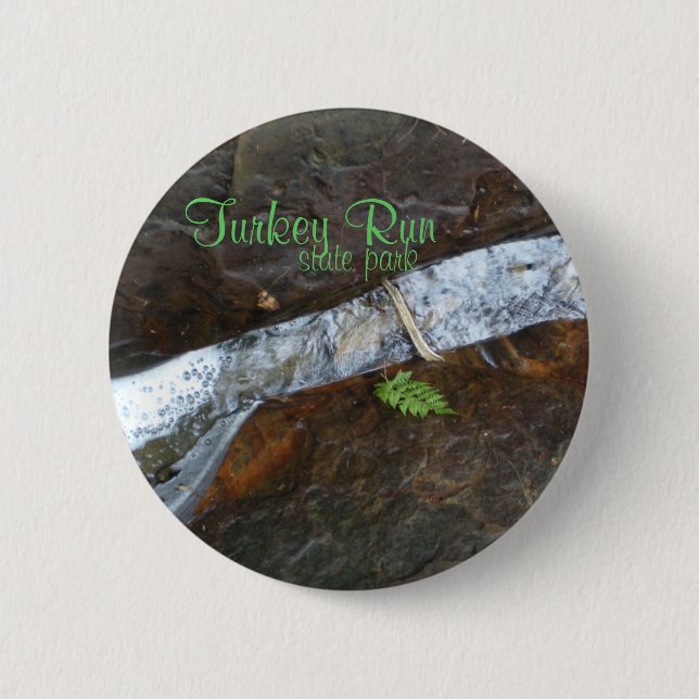 Badge Rond 5 Cm Parc d'État de Turkey Run (Devant)