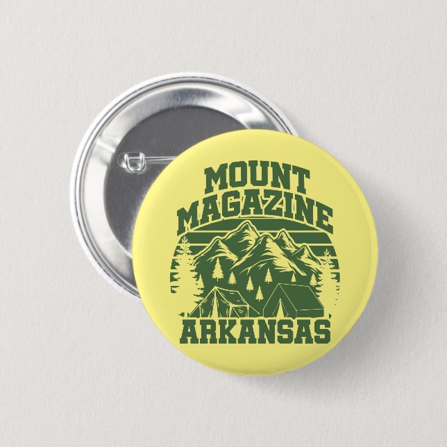 Badge Rond 5 Cm Parc d'état du Mount Magazine (Devant & derrière)