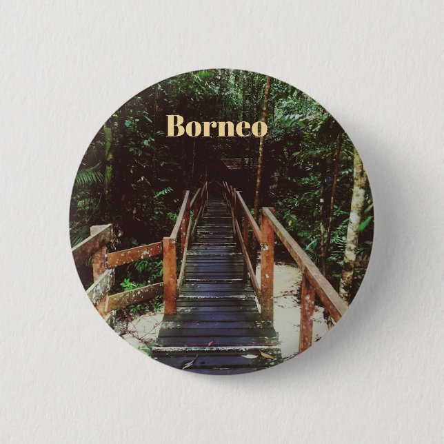 Badge Rond 5 Cm Parc national de Bako - Bornéo (Devant)