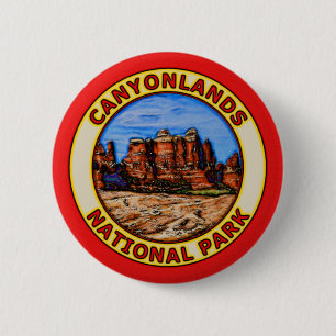 Badge Rond 5 Cm Parc national de Canyonlands