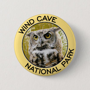 Badge Rond 5 Cm Parc national de caverne de vent