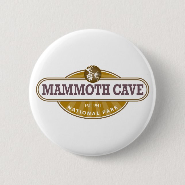 Badge Rond 5 Cm Parc national de caverne gigantesque (Devant)