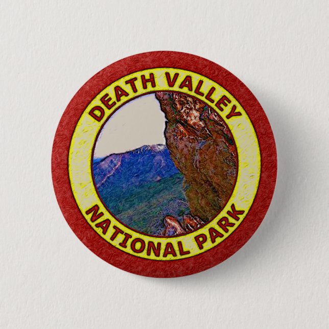 Badge Rond 5 Cm Parc national de Death Valley (Devant)