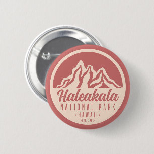 Badge Rond 5 Cm Parc national de Haleakala Hawaii