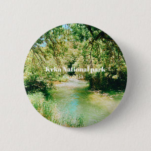 Badge Rond 5 Cm Parc national de Krka, Croatie