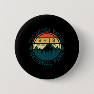 Badge Rond 5 Cm Parc national de la vallée de Cuyahoga Ohio Randon