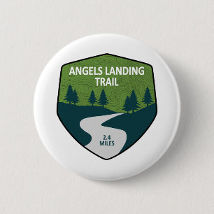 Badge Rond 5 Cm Parc national de la Zion du sentier Angels Landing