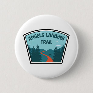 Badge Rond 5 Cm Parc national de la Zion du sentier Angels Landing