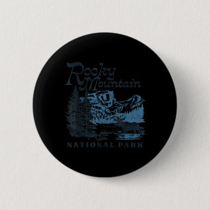 Badge Rond 5 Cm Parc national de Rocky Mountain