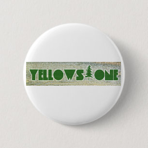 Badge Rond 5 Cm Parc national de Yellowstone