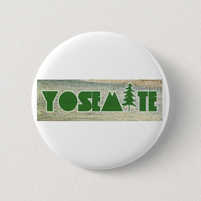 Badge Rond 5 Cm Parc national de Yosemite (Devant)