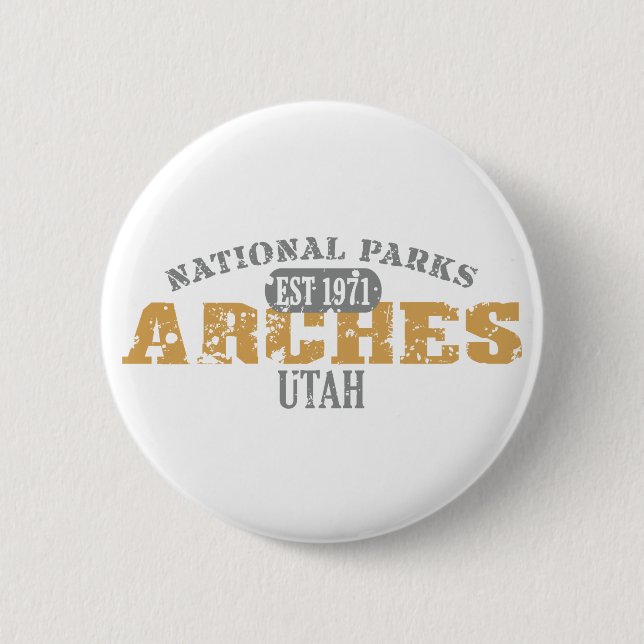 Badge Rond 5 Cm Parc national des Arches (Devant)