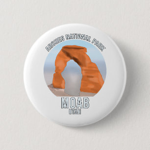 Badge Rond 5 Cm Parc national des Arches Moab Utah