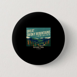 Badge Rond 5 Cm parc national des Great Smoky Mountains Tennessee