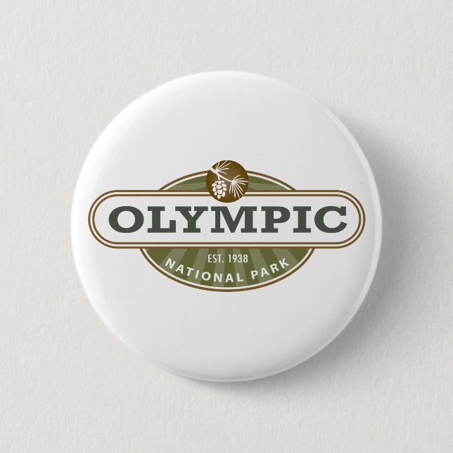 Badge Rond 5 Cm Parc national olympique (Devant)