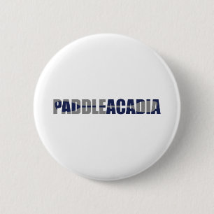 Badge Rond 5 Cm Parc national Paddle Acadia Kayaking Maine