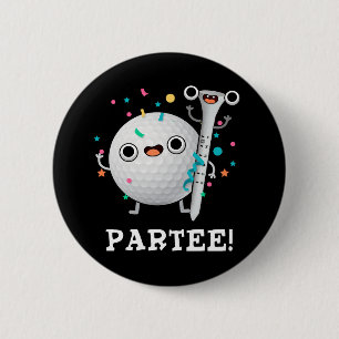 Badge Rond 5 Cm Parc Tee Funny Golf Pun Dark BG