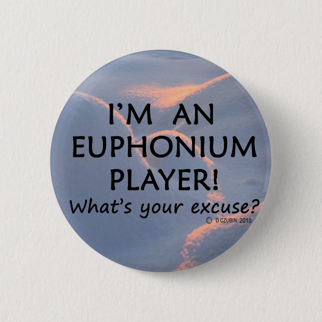 Badge Rond 5 Cm Pardon du lecteur Euphonique (Devant)