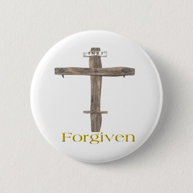 Badge Rond 5 Cm Pardonné (Devant)