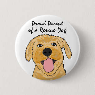 Badge Rond 5 Cm Parent BL fier d'un bouton de chien de délivrance