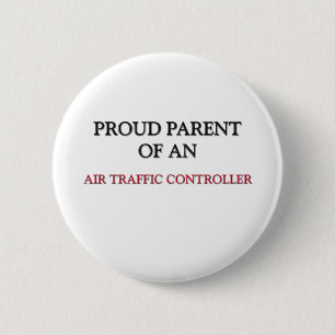 Badge Rond 5 Cm Parent fier d'un CONTRÔLEUR DE LA NAVIGATION