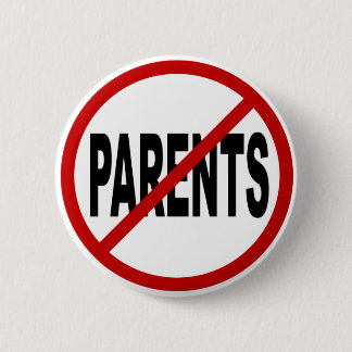 Badge Rond 5 Cm Parents de Paresnts /No de haine permis la
