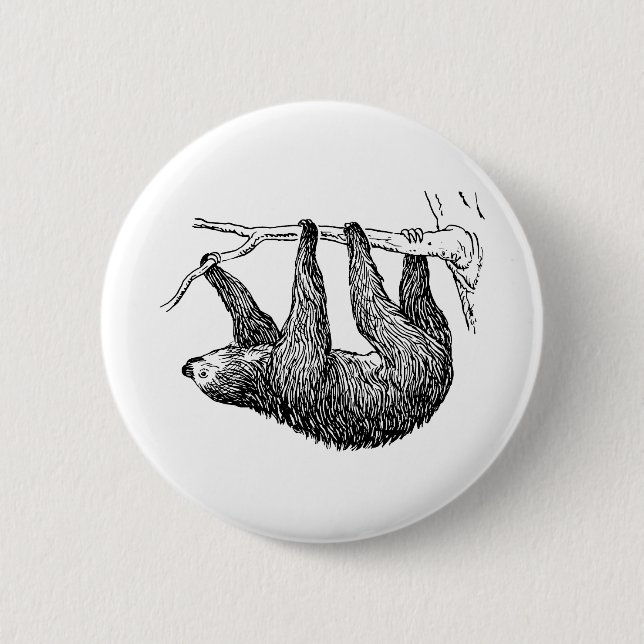Badge Rond 5 Cm Paresse (Devant)