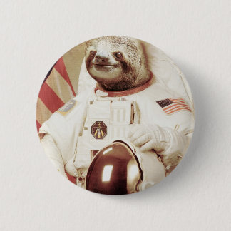 Badge Rond 5 Cm Paresse d'astronaute