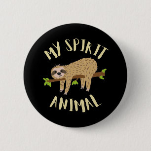 Badge Rond 5 Cm paresser mon animal spirituel