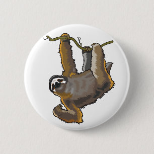 Badge Rond 5 Cm paresseux