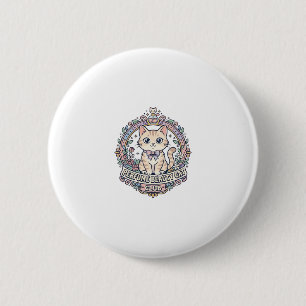 Badge Rond 5 Cm Parfum Beauté Chat Mignon Chat T-Shirt Design - Pa