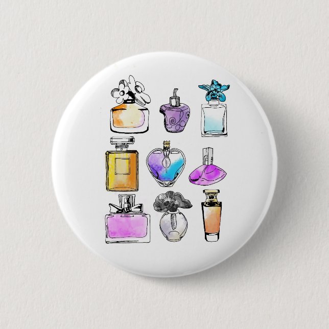 Badge Rond 5 Cm Parfums Art (Devant)