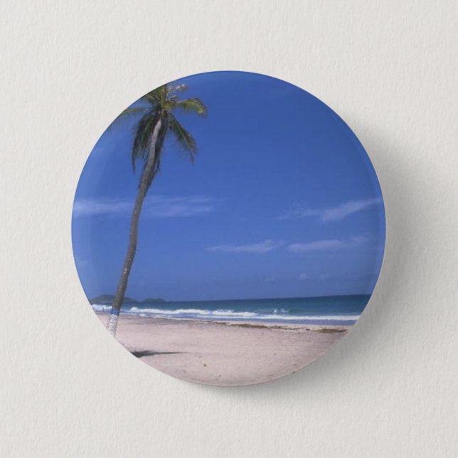 Badge Rond 5 Cm paridice à la plage (Devant)